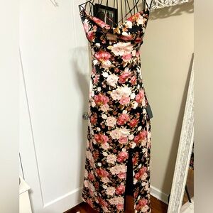 Lulus floral midi dress
